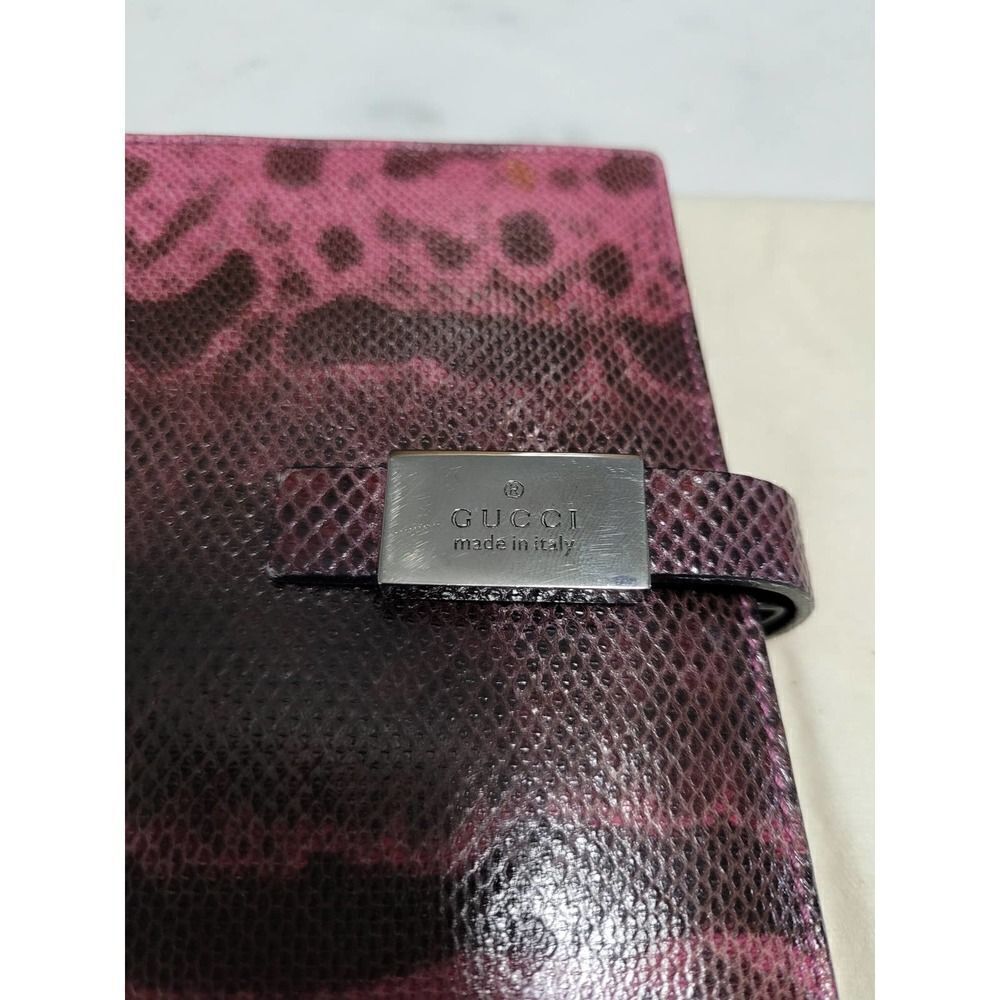 GUCCI Snake pattern Leather Notebook Cover with box and duster./S2921 - Picture 10 of 10